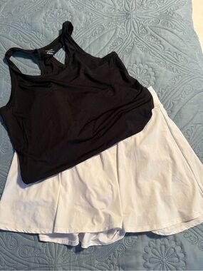 Athletic skort and tank